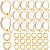 SOFPLATE 200Pcs Brass Leverback Earring Findings KK-SP0001-05G-1