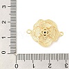 Brass Pave Glass Connector Charms KK-Z073-32G-02-3