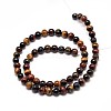 Natural Mixed Tiger Eye Round Bead Strands X-G-P072-35-6mm-2