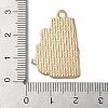 Golden Plated Alloy Enamel Pendants ENAM-Q504-03G-01-3