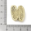 Rack Plating Brass Micro Pave Clear Cubic Zirconia Pendants X-KK-R163-05N-G-3