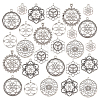   28Pcs 7 Style Tibetan Style Zinc Alloy Pendants FIND-PH0010-02-1