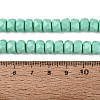 Opaque Glass Beads Strands GLAA-Q114-01A-B02-4