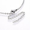 304 Stainless Steel Pendant Necklaces NJEW-H491-17-4