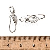 925 Sterling Silver Clear Cubic Zirconia Ice Pick Pinch Bails STER-R011-06P-3