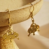 Stainless Steel Extra-Terrestrial Dangle Earrings for Women EL6717-1-1