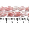 Cherry Quartz Glss Beads Strands G-P520-C04-01-5