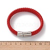 Braided Microfiber Leather Cord Bracelets for Men BJEW-Z081-08P-5