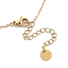 Golden 304 Stainless Steel Necklace NJEW-K252-09G-04-3