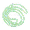 Electroplate Glass Beads Strands EGLA-N002-47-2