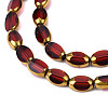 Electroplate Glass Beads Strands EGLA-N008-015D-3