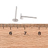 Tarnish Resistant 304 Stainless Steel Flat Round Blank Peg Stud Earring Findings STAS-S028-23-3