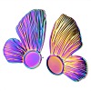 304 Stainless Steel Butterfly Stud Earrings PW-WG38590-03-1