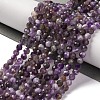 Natural Amethyst Beads Strands G-L581A-001B-2