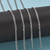 Tarnish Resistant 304 Stainless Steel Twist Chains CHS-K001-21-3mm-4