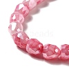 Electroplate Glass Beads Strand GLAA-G088-03A-3