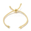 Braided Cotton Cord Slider Bracelet Making MAK-R001-01G-17-1