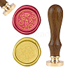 DIY Wood Wax Seal Stamp AJEW-WH0131-221-1