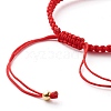 Nylon Thread Braided Bead Bracelet BJEW-JB06573-7