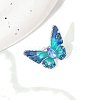 Butterfly Alloy Enamel Brooches PW-WG37196-02-1