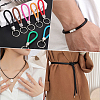 1 Roll Round Braided Cowhide Leather Cord NWIR-CL0001-01A-5