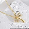 Ocean Summer Brass Pave Clear Cubic Zirconia Pendant Necklaces FS-WG8D1A7-17-1