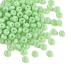 Imitation Jade Glass Seed Beads SEED-Q038-01E-1