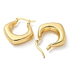 Rack Plated Chunky Rhombus Brass Hoop Earrings for Women EJEW-Z048-14G-2