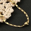 Rack Plating Brass Link Chain Bracelets for Women BJEW-G735-03G-3