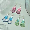 3Pair 304 Stainless Steel Boho Dangle Earrings EJEW-MZ00264-2