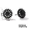 Chic Brass Cubic Zirconia Stud Earrings ZD1304-10-1