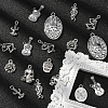 100Pcs 10 Style Tibetan Style Alloy Pendants TIBEP-CJ0001-85-5