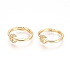 Adjustable Brass Finger Rings X-RJEW-G096-33G-1