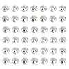 100Pcs 925 Sterling Silver Crimp Beads Covers FIND-PH0017-84-1
