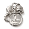 304 Stainless Steel Pendants STAS-M070-08P-1