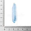 Electroplated Natural Quartz Pendants G-P315-B01-10P-3