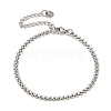 304 Stainless Steel Link Chain Bracelets for Women BJEW-S153-19P-1