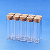 Empty Small Glass Cork Bottles AJEW-BC0003-05-5