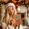 Wooden Commemorative Cards Book WOOD-WH0045-06-7