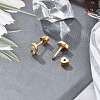 304 Stainless Steel Rhinestone Stud Earrings for Women EJEW-M068-03G-01-4