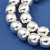 Electroplated Synthetic Non-magnetic Hematite Beads Strands G-C136-C01-04-3