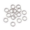 Non-Tarnish 304 Stainless Steel Open Jump Rings X-STAS-C040-01A-P-1