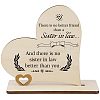 Wooden Heart Table Decorations DJEW-WH0017-006-1