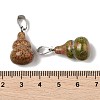 Natural Unakite Pendants G-B127-03P-04-3