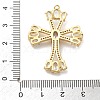 Brass Micro Pave Clear Cubic Zirconia Pendants KK-L228-03G-04-3