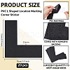 PVC L Shaped Location Marking Corner Sticker DIY-WH0504-919A-2