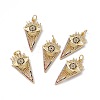 Brass Colorful Cubic Zirconia Pendants KK-E068-VA225-2-4