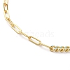 Natural Shell Hamsa Hand Pendant Necklaces NJEW-JN03240-04-4