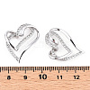 Rhodium Plated 925 Sterling Silver Micro Pave Clear Cubic Zirconia Pendants STER-T007-47P-3