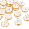 Golden Plated Alloy Charms X-ENAM-S118-01P-4